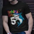 Kids 5Th Birthday Boy Shark Shirts Jaw-Some Five Shirt Boys Unisex T-Shirt Gifts for Him