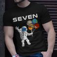 Kids 7 Year Old Outer Space Birthday Party 7Th Birthday Shirt B Unisex T-Shirt Gifts for Him
