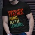 Kindergarten Lehrer Held Mythos Legende Vintage Lehrertag T-Shirt Geschenke für Ihn