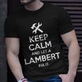 Lambert Funny Surname Birthday Family Tree Reunion Gift Idea Unisex T-Shirt Gifts for Him