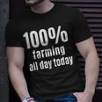 Landwirtschaft den ganzen Tag T-Shirt, Lustiges Tee für Bauern Geschenke für Ihn