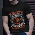 Legend 1963 Vintage 60Th Birthday Born In September 1963 Unisex T-Shirt Gifts for Him