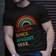 Legend Since August 1963 59 Geburtstag Geschenk Born In 1963 T-Shirt Geschenke für Ihn