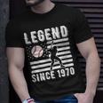 Legend Baseballspieler Seit 1970 Pitcher Strikeout Baseball T-Shirt Geschenke für Ihn