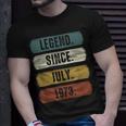 Legend Since Juli 1973 Lustiger 49 Jahre Geburtstag T-Shirt Geschenke für Ihn