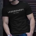 Legendaddy Est. 2022 Herren T-Shirt in Schwarz, Vatertag Design Geschenke für Ihn