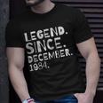 Legende Seit Dezember 1984 T-Shirt, Geburtstags-Shirt für Männer und Frauen Geschenke für Ihn