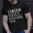 Legende Seit Dezember 1985 Geburtstagsfeier Männer Frauen T-Shirt Geschenke für Ihn