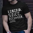 Legende Seit Dezember 2000 Geburtstagsfeier Männer Frauen T-Shirt Geschenke für Ihn