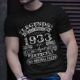 Legenden 1933 Geboren, 90. Geburtstag Mann V2 T-Shirt Geschenke für Ihn