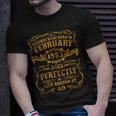 Legenden Februar 1983 Geburtstag Mann T-Shirt, 40 Jahre Retro Design Geschenke für Ihn