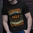 Legenden Wurden Im 1957 Geboren 66 Geburtstag 66 Jahre T-Shirt Geschenke für Ihn