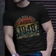 Legenden Wurden Im April 1948 Geschenk 75 Geburtstag Mann V8 T-Shirt Geschenke für Ihn