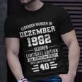Legenden Wurden Im Dezember 1982 40Geburtstag T-Shirt Geschenke für Ihn