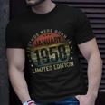 Legenden Wurden Im Januar 1958 Geschenk 65 Geburtstag Mann V5 T-Shirt Geschenke für Ihn