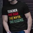 Lehrer Der Mann Mythos Legende Lustiges Wertschätzung T-Shirt Geschenke für Ihn