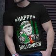 Leprechaun Biden Happy Halloween For St Patricks Day T-Shirt Gifts for Him