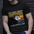 Lets Eat Trash And Get Hit By A Car Opossum Vintage Cute Gift Unisex T-Shirt Gifts for Him