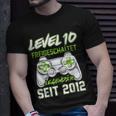 Level 10 Jahre Geburtstags Junge Gamer 2012 Geburtstag T-Shirt Geschenke für Ihn