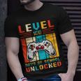 Level 100 Days Of School Unlocked Video Game Controller T-Shirt Gifts for Him