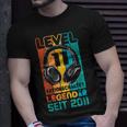 Level 11 Jahre Geburtstags Junge Gamer 2011 Geburtstag V2 T-Shirt Geschenke für Ihn