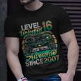 Level 16 Unlocked Awesome Since 2007 16Th Birthday Gaming T-Shirt Gifts for Him