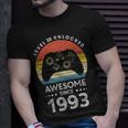 Level 30 Unlocked Awesome Since 1993 Videogame 30Th Birthday Unisex T-Shirt Gifts for Him