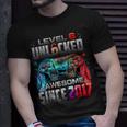 Level 6 Unlocked Awesome Since 2017 6Th Birthday Gaming Unisex T-Shirt Gifts for Him