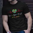 Live Love Accept In April We Wear Blue For Autism Awareness Unisex T-Shirt Gifts for Him