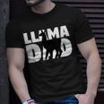Llama Dad Llama Lover Gift For Father Pet Animal Unisex T-Shirt Gifts for Him