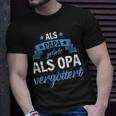 Mann Sohn Opa Vati Vater Als Papa Geliebt Als Opa Vergöttert T-Shirt Geschenke für Ihn