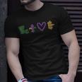 Mardi Gras Love Mardi Gras 2018 Glitter EffectT-Shirt Gifts for Him