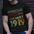 May 1919Shirt 100 Years Old 100Th Birthday Decorations Unisex T-Shirt Gifts for Him