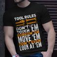 Mechanic Tool Rules Dont Touch Em Borrow Em Unisex T-Shirt Gifts for Him