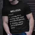 Melissa Definition Personalized Custom Name Loving Kind Unisex T-Shirt Gifts for Him