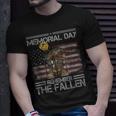 Memorial Day Remember The Fallen Military Usa Flag Vintage Unisex T-Shirt Gifts for Him