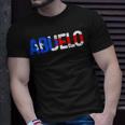 Mens Abuelo Puerto Rico Flag Puerto Rican Pride Fathers Day Gift Unisex T-Shirt Gifts for Him