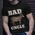 Mens Badass Uncle Funny Pun Cool Unisex T-Shirt Gifts for Him