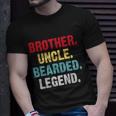 Mens Bearded Brother Uncle Beard Legend Vintage Retro Shirt Funny Funcle Unisex T-Shirt Gifts for Him