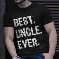 Mens Best Uncle Ever Gift Fathers Day Unisex T-Shirt Gifts for Him