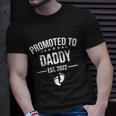 Mens Funny 1St Time Dad Est 2022 New First Fathers Hood Day Cool Gift V2 Unisex T-Shirt Gifts for Him