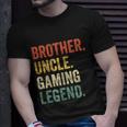 Mens Funny Gamer Brother Uncle Gaming Legend Vintage Video Game Tshirt Unisex T-Shirt Gifts for Him