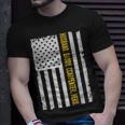 Mens Husband Daddy Carpenter Hero Usa Flag Fathers Day Gifts Unisex T-Shirt Gifts for Him