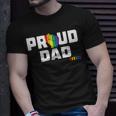 Mens Proud Dad Lgbt Gay Pride Month Lgbtq Rainbow Unisex T-Shirt Gifts for Him