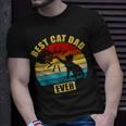 Mens Retro Vintage Best Cat Dad Ever Fist Bump Unisex T-Shirt Gifts for Him