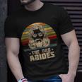 Mens The Dad Abides Retro Fathers Day Unisex T-Shirt Gifts for Him