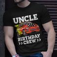 Mens Uncle Birthday Crew Race Car Racing Car Theme Unisex T-Shirt Gifts for Him