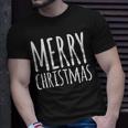 Merry Christmas Weihnachts Spruch Dekoration Damen Herren V2 T-Shirt Geschenke für Ihn
