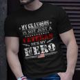 Military Family Veteran My Grandson Us Veteran My Hero Unisex T-Shirt Gifts for Him
