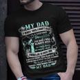 My Dad In Memories Poem Daughter Son Loss Daddy In Heaven Unisex T-Shirt Gifts for Him